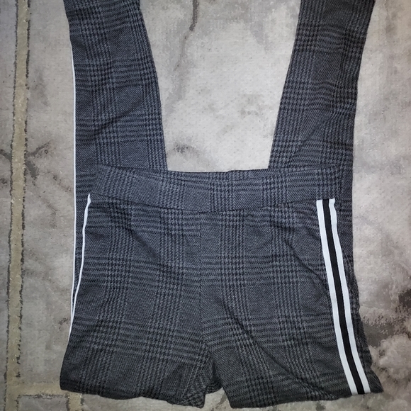Sale🥳Grey side stripe plaid leggings Trouses - Picture 3 of 5